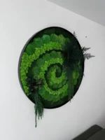Moss Wall Art – Natural Vortex - Image 3