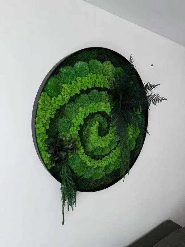Moss Wall Art – Natural Vortex - Image 3