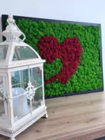 Moss Heart Decor – Two Hearts - Image 4