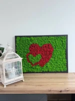 Moss Heart Decor – Two Hearts - Image 2
