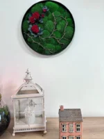 Moss Picture with Roses and Branches - Image 2