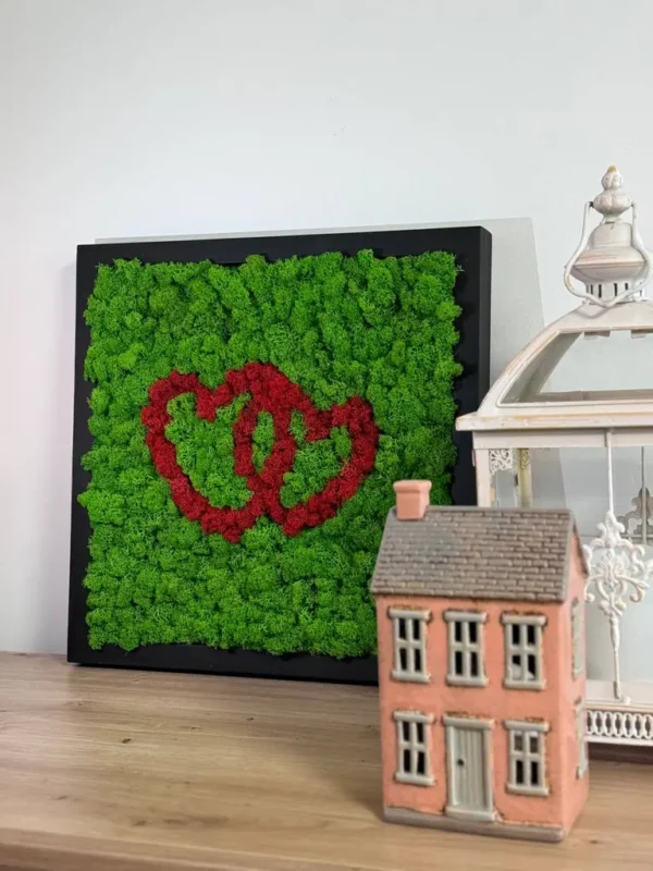 Moss Heart – Romantic Moss Wall Art - Image 3