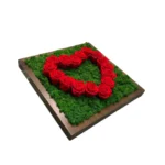 Moss Heart with Roses – Iceland Moss and Red Roses - Image 5
