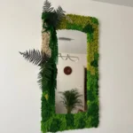 Moss Mirror with Iceland Moss and Plants