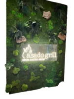 Moss wall with logo - Image 3