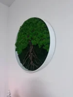 Round Moss Wall Art – Moss Tree | Tree Made of Moss - Image 2