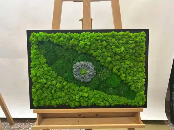 Green Moss Eye: Moss Wall Art - Image 3