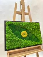 Green Moss Eye: Moss Wall Art - Image 2