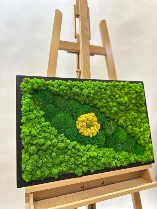 Green Moss Eye: Moss Wall Art - Image 2