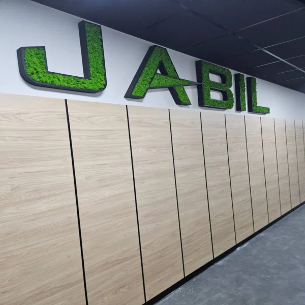 Wooden Logo with Moss - Image 6