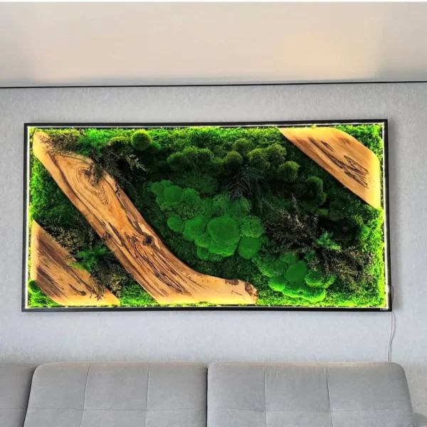Custom Illuminated Moss Picture - Image 2