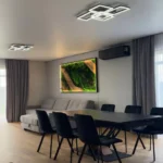 Moss Wall Art with Wood Accents and Plants – Modern LED Wall Art - Image 3