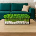 Moss in a Jar with White Stones – Forest Geometry