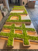 Wooden Letters with LED and Real Moss - Image 8