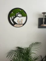 Wall Decor “Family” with Moss Tree and Personalized Engraving - Image 4