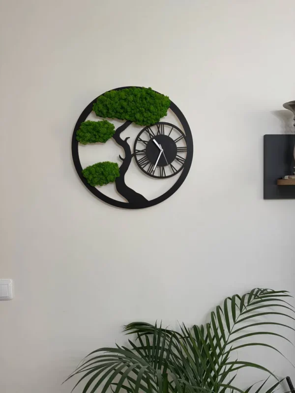 Eco Clock Tree with Iceland Moss - Image 5
