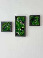 Wall Art Set: Floral Moss Trio with Frames - Image 5