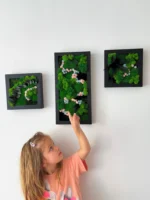 Wall Art Set: Floral Moss Trio with Frames - Image 4