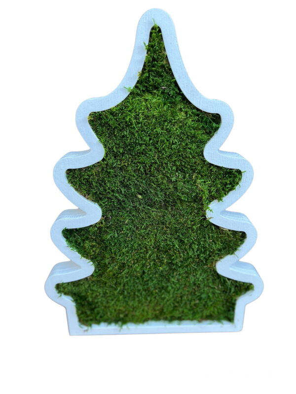 Decorative Christmas Tree with Reindeer Moss and Flat Moss - Image 12
