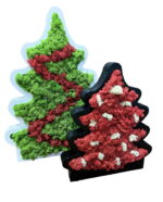 Decorative Christmas Tree with Reindeer Moss and Flat Moss