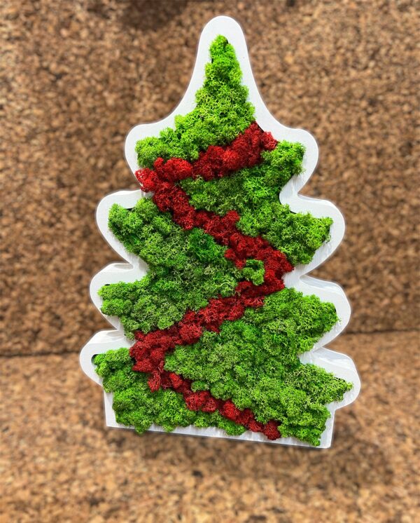 Decorative Christmas Tree with Reindeer Moss and Flat Moss - Image 20