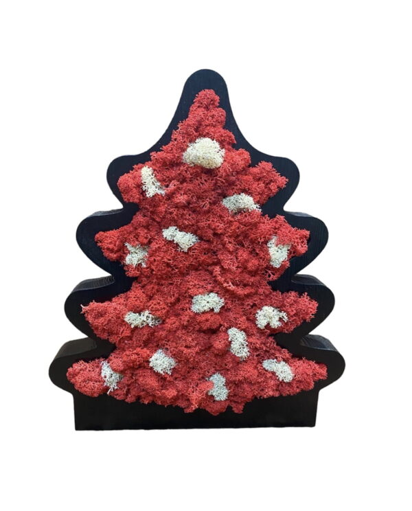 Decorative Christmas Tree with Reindeer Moss and Flat Moss - Image 21