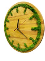 Round Wooden Watch with Iceland Moss Classic - Image 2