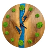 Wooden Watch with Iceland Moss and Epoxy
