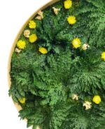 Round moss picture with Rose of Jericho and flowers - Image 3