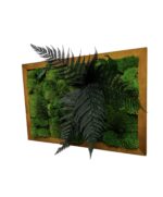 Moss Wall Art with Bun Moss and Plants - Image 2