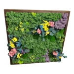 Moss Art “Flower Symphony” with Reindeer Moss and Cushion Moss - Image 4