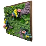 Moss Art “Flower Symphony” with Reindeer Moss and Cushion Moss - Image 5