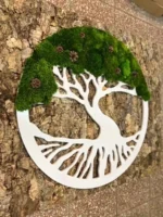 Moss Tree with Provence Moss and Cones. Tree of Life - Image 6