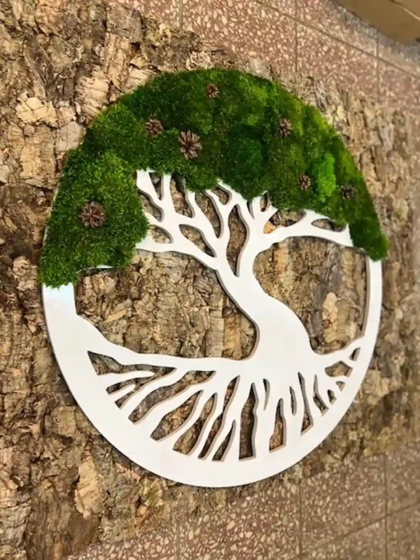 Moss Tree with Provence Moss and Cones. Tree of Life - Image 6