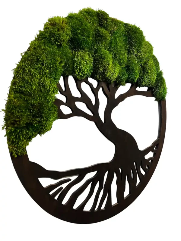 Moss Tree with Provence Moss and Cones. Tree of Life - Image 4